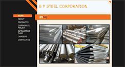 Desktop Screenshot of bpsteel.in